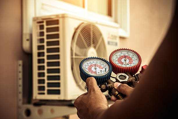 Professional Ductwork Repair technician working in Cotuit, MA